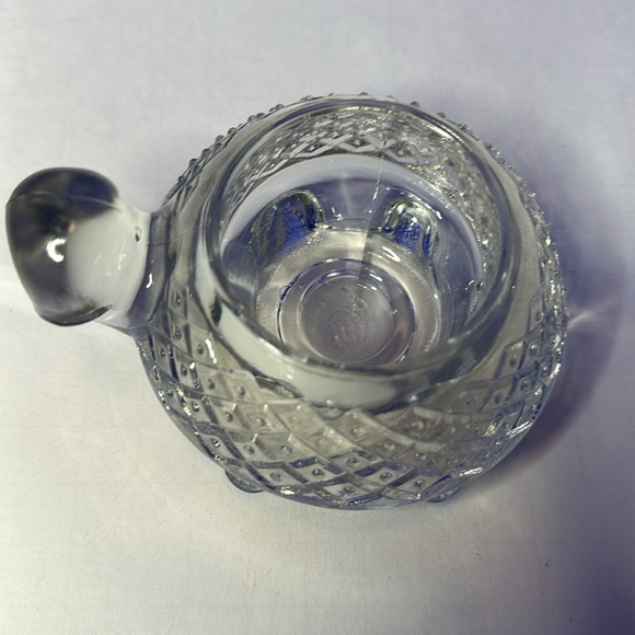 VTG Textured Glass Turtle Votive Trinket Dish Heavy Glass Avon 1970s - Picture 2 of 5
